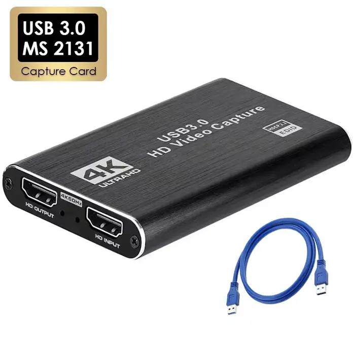 Carte de capture vidéo USB 3.0 4K, HDTV 1080P 60Hz, enregistreur vidéo HD pour PS4 OBS, enregistreme