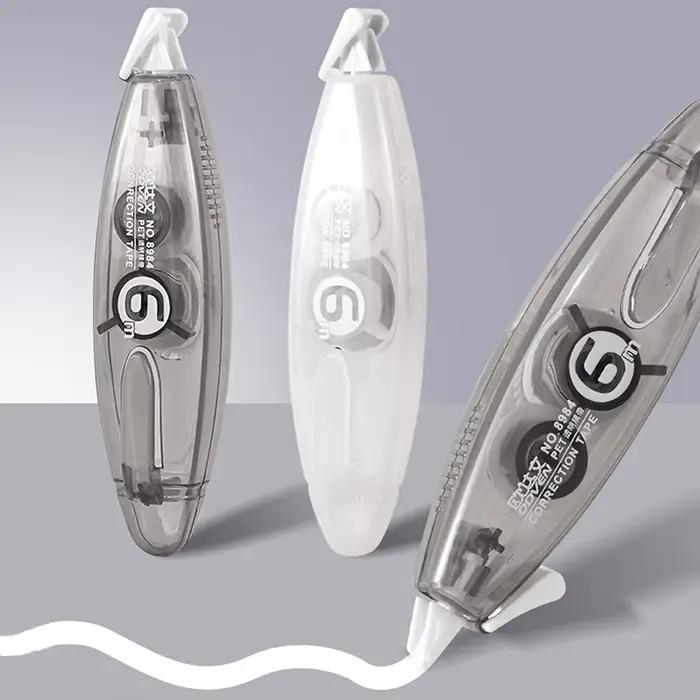 1PC Ruban correcteur silencieux en forme de stylo, rechargeable, 6m, fournitures scolaires