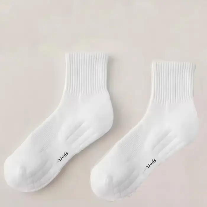 Chaussettes de sport pour hommes à semelle épaisse, absorbant la transpiration et respirantes, avec 