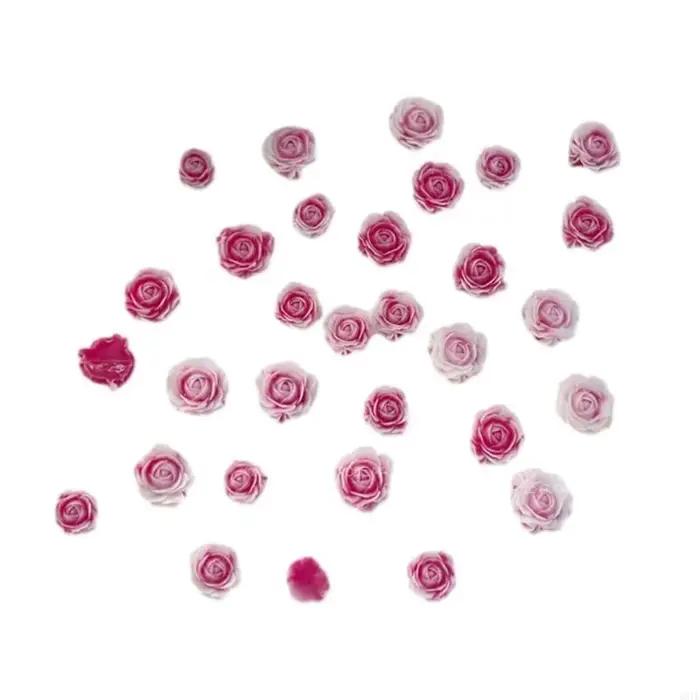 831E 50pcsdecorez vos ongles avec des accessoires rose en résine adaptés aux amateurs ongles aux pro