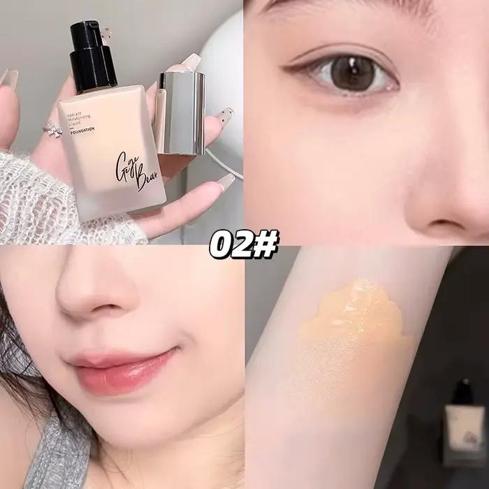 Gege Bear – fond de teint léger, correcteur liquide, hydratant longue durée, naturel, imperméable et