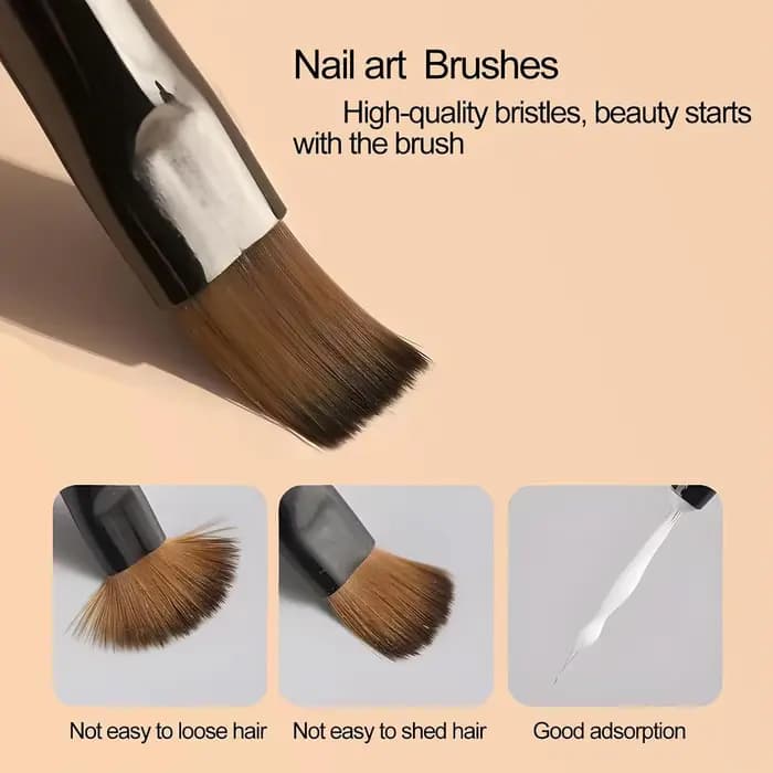 LINMANDA – stylo de conception pour nail art, outils de peinture avec pinceau pour gel d'extension d