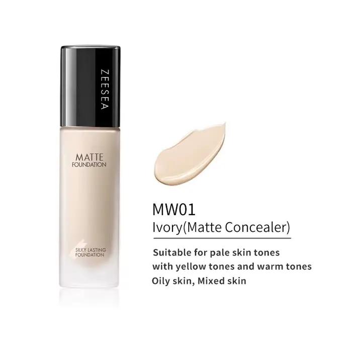 ESEA-Fond de teint à couverture complète, anti-glycation naturelle, correcteur, contrôle de l'huile,