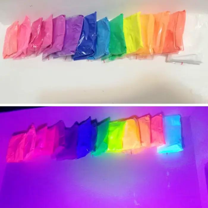 Poudre fluorescente néon 20g, pigment à paillettes pour ongles, poudre de phosphore fluorescente, sa