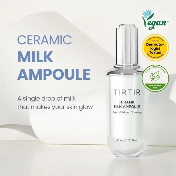 Primer riche hydratant nourrissant céramique lait Ampoule lueur revitalisant Base de maquillage