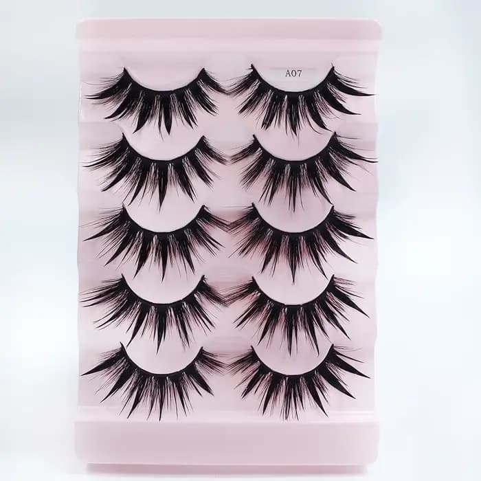 RED SIREN – faux-cils en vison naturel doux, 5 paires, mode coréenne, style Manga
