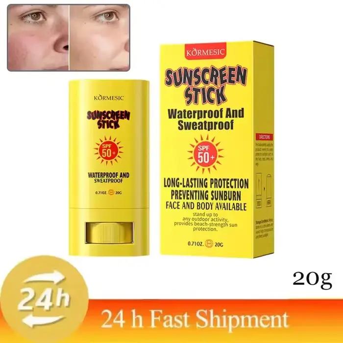 Crème solaire en stick SPF 50+ Protection UV Anti-oxydant Crème isolante légère Corée pour tous type