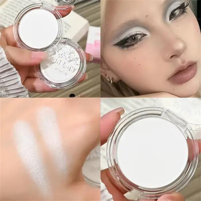 Palette de surligneurs mats simples, blanc, Beige, pour le visage, le nez, éclaircit le Contour, maq