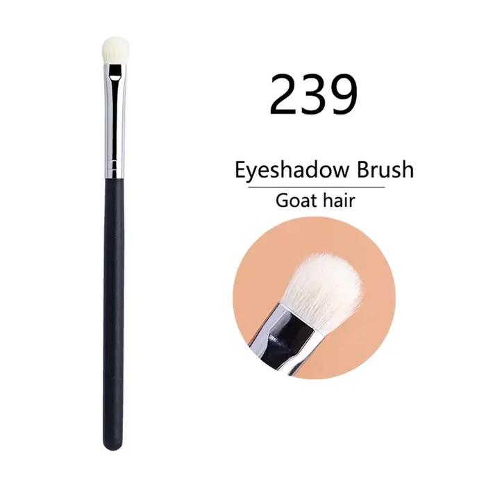Pinceaux de maquillage pour fard à paupières, pinceaux plats pour estomper les fards, pinceaux à pli