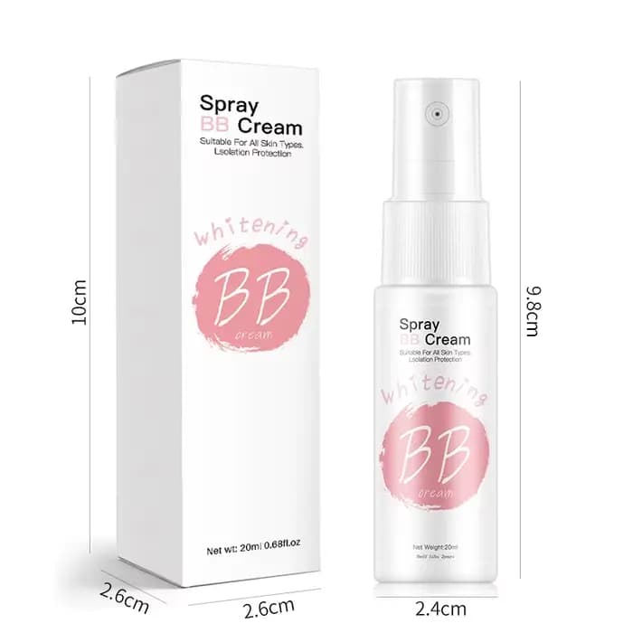 Spray de base hydratante BB crème imperméable, correcteur, éclaircissant, visage beauté, blanchissan