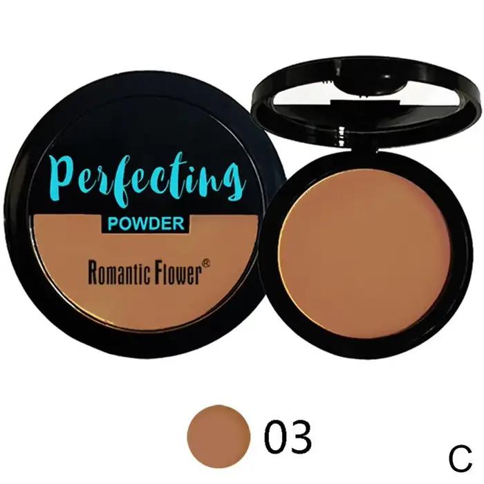 Poudre de réglage mate foncée, poudre de maquillage minérale pressée, finition de fond de teint pour