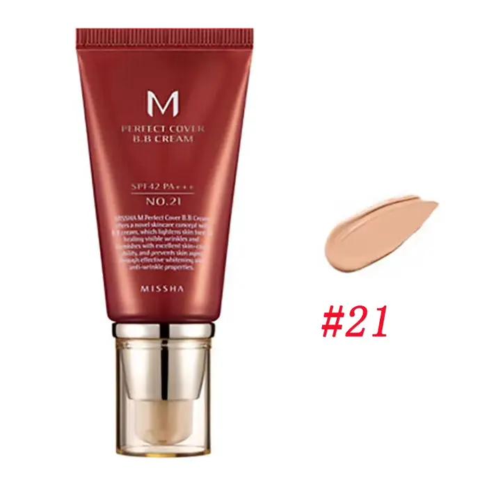 MISSHA M Signature réel complet BB crème fond de teint couverture parfaite Cho Bo Yang maquillage Or