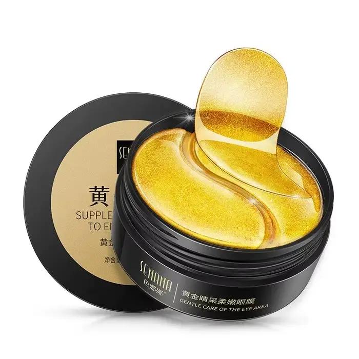 Masque hydratant doré pour les yeux, soin de la peau coréen, nourrissant la zone des yeux, collagène