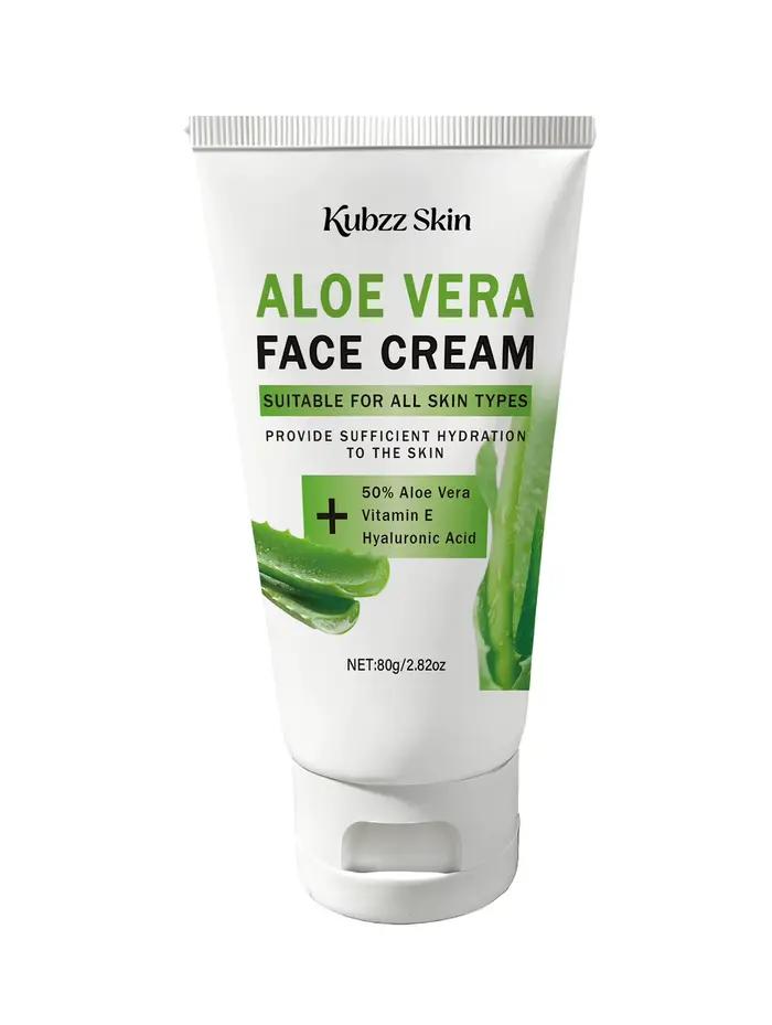 Crème pour le visage à l'aloe vera, avec un parfum élégant à l'aloe vera qui dure longtemps Hydrate 