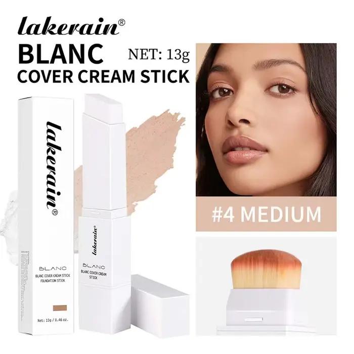 Bâton correcteur de fond de teint blanc à couleur changeante, Base de maquillage pour le visage coré