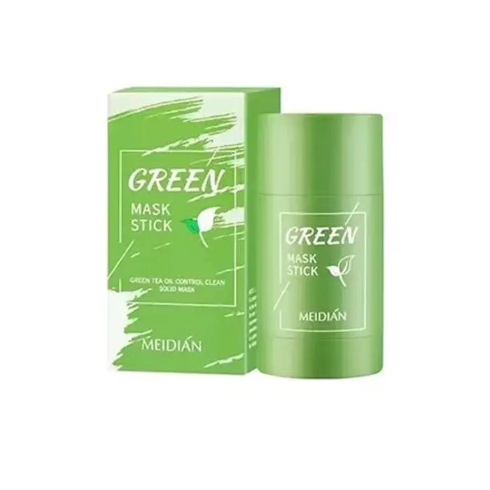 Masque solide pour éliminer les points noirs, thé vert, nettoie les Pores, crème pour le visage, bât