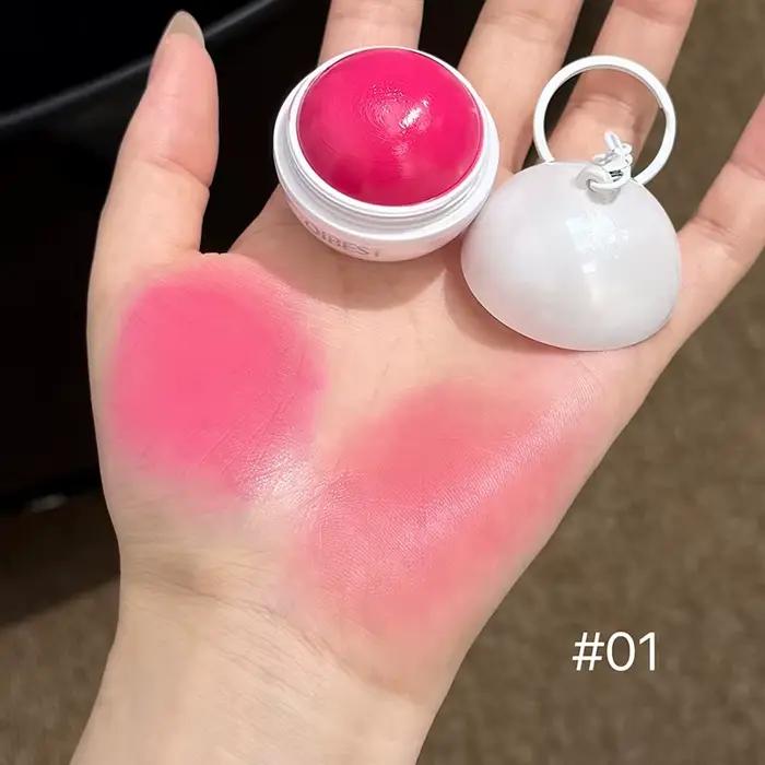 Fard à joues en poudre sphérique, facile à appliquer, effet mat et durable, maquillage naturel