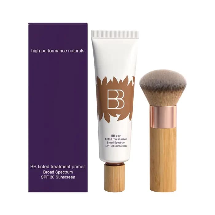 BB Crème Teintée Longue Durée Hydratante, Base de Teint Équilibrante Anti-Sébum, Waterproof et Anti-