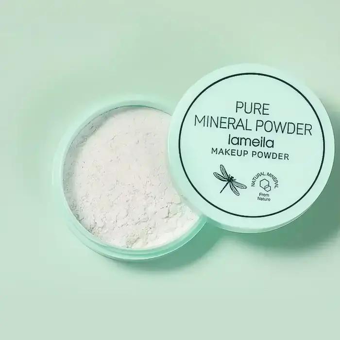 Poudre libre de réglage 3 couleurs, éclaircissante longue durée, contrôle de l'huile, rafraîchissant