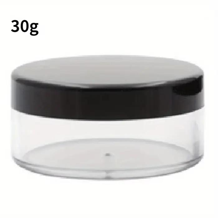 Pot de poudre libre en plastique 30g/50g, 2 pièces, avec tamis, récipient cosmétique vide, maquillag