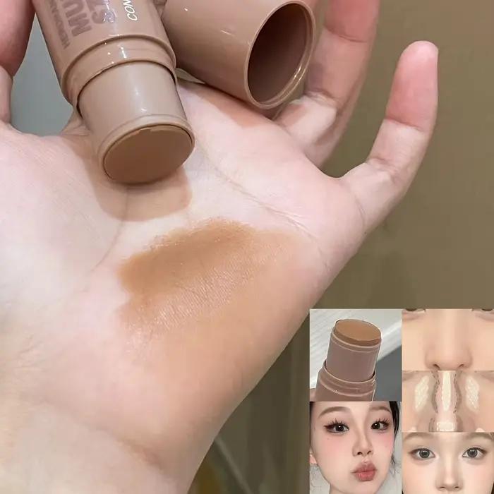 Bâton surligneur de contour brun naturel, apprêt éclaircissant, correcteur beige 256, ombre antarcti