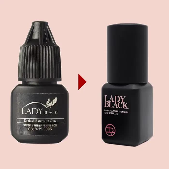 Colle à cils noirs pour femmes, 5 bouteilles, séchage coréen, plus rapide, Extensions de faux-cils, 