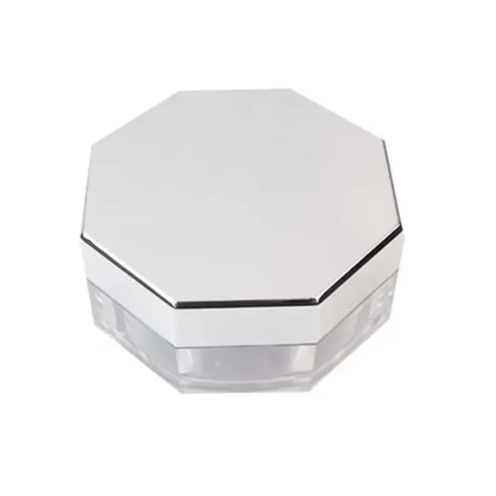 Récipient Octogonal avec Bouffée de Poudre de Maquillage, Étui Compact, Réutilisable, Miroir, AfricN