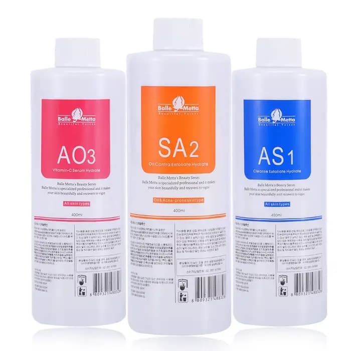 Sérum liquide Hydra pour le visage, Solution pour Peeling aquatique AS1 SA2 AO3, pour Machine de bea