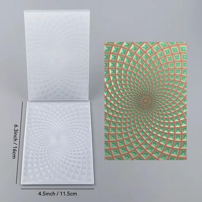 Motifs géométriques 3D gaufrage dossier Texture motif fond bricolage Scrapbook décoratif carton arti