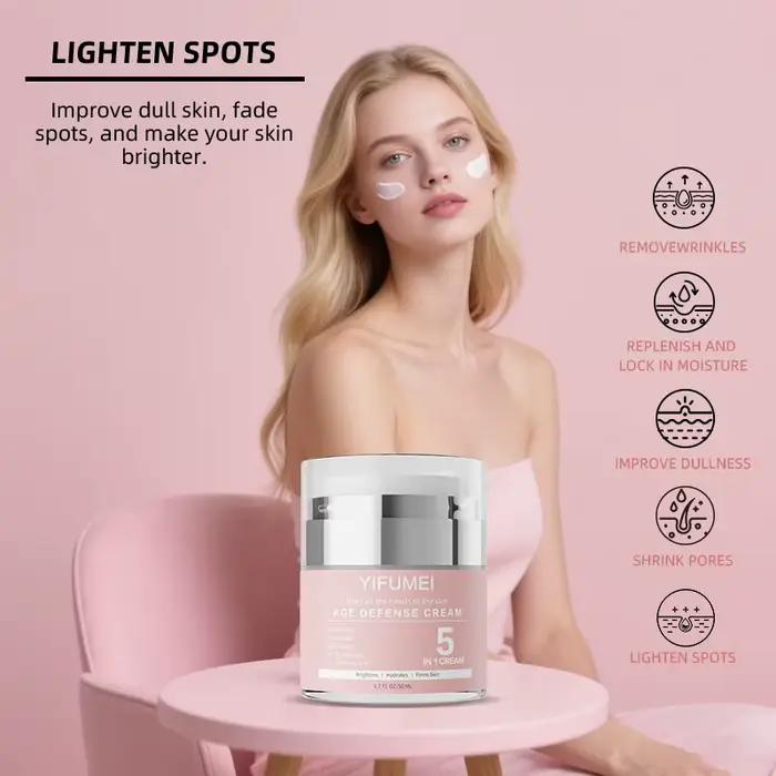 Crème pour le visage à la nicotinamide 5 en 1, soins de la peau, Anti-âge, hydratation en profondeur