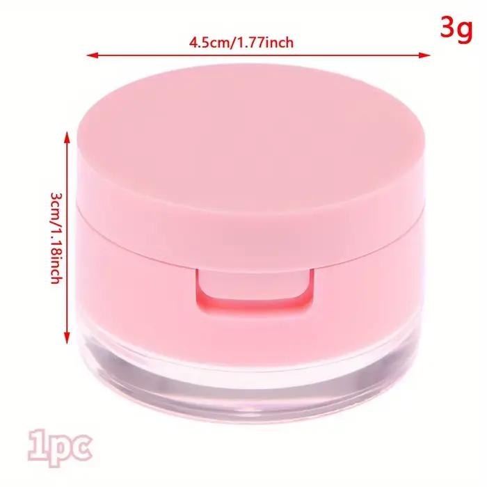 Boîte de poudre portable mini pour voyage, boîte à poudre en maille isolante, boîte à poudre en mail