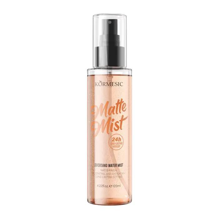 Spray Fixateur de Maquillage Matifiant et Imperméable 120ml – Base de Maquillage Brillante et Mate, 