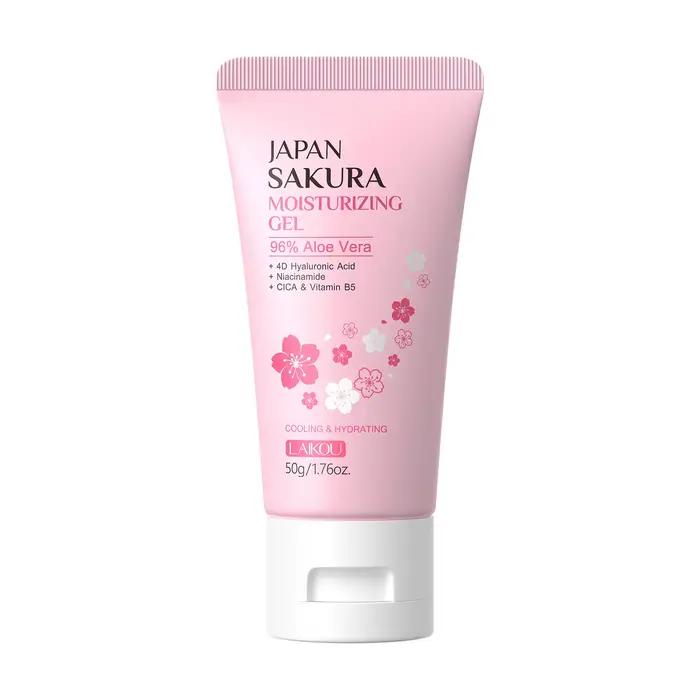 Crème gel LAIKOU Japan Sakura, acide hyaluronique, niacinamide, CICA B5, hydratant pour le visage, a