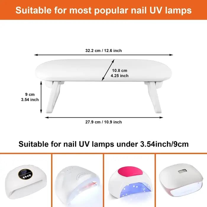 H6-Oreiller pour les mains Nail Art, portable, facile à nettoyer, confortable, non ald