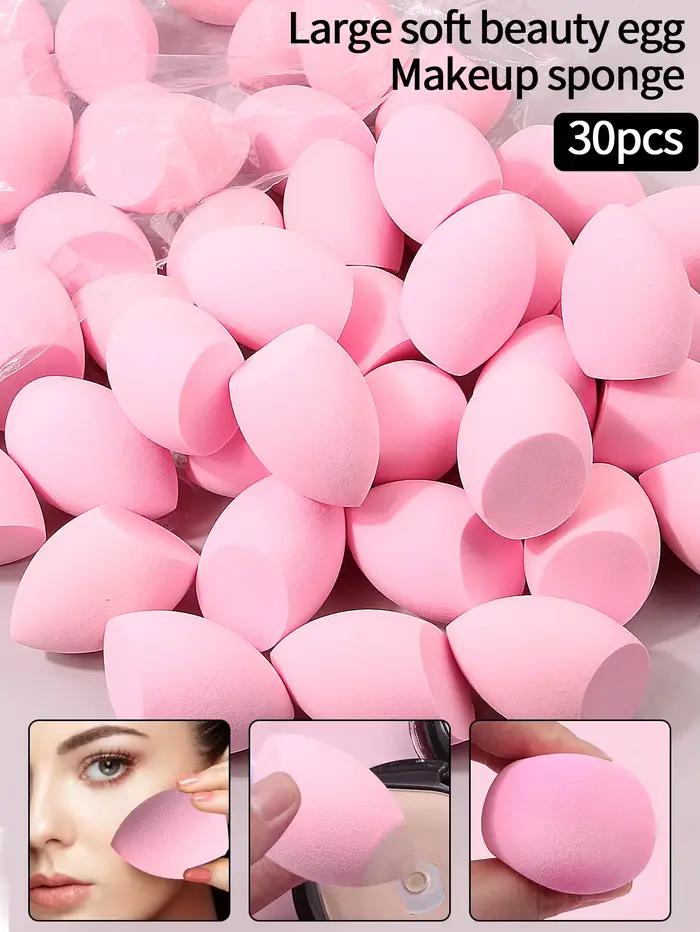 Éponge de maquillage pour mélange de poudre, 30 pièces, ensemble d'œufs de beauté pour crème liquide