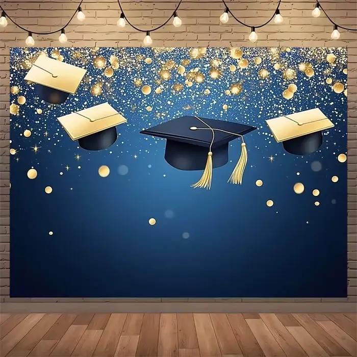 Le fond de projecteur avec un thème de classe de diplômé est parfait pour la photographie et les ban
