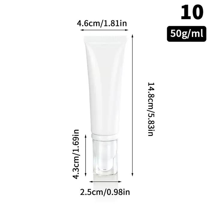 Tubes portables vides 30/50ml, fond de teint à presser, BB crème, Lotion cosmétique, bouteille de vo