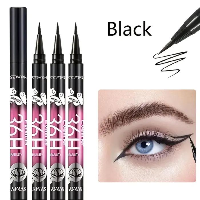 Crayons Eyeliner noirs imperméables, 3 pièces/5 pièces, maquillage pour les yeux, résistant aux tach