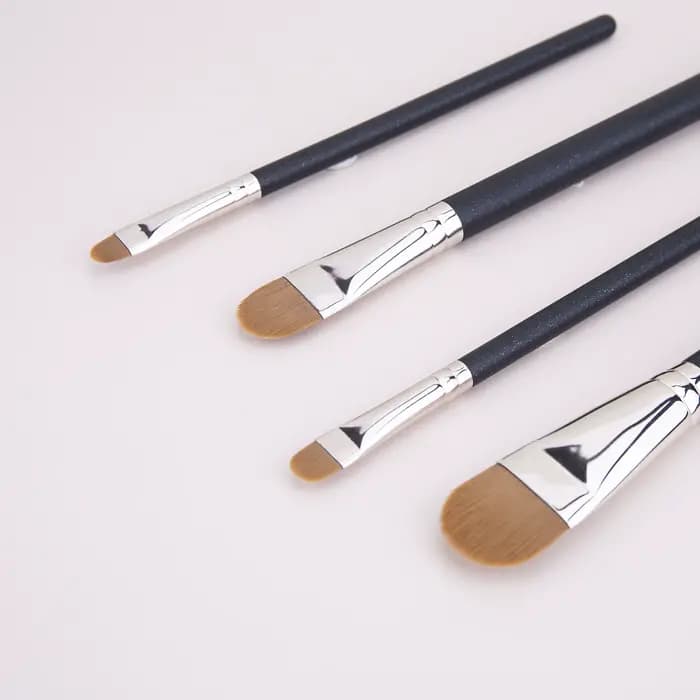 Pinceau de maquillage pour fond de teint Ultra-fin, rond et plat amélioré, outil de maquillage profe