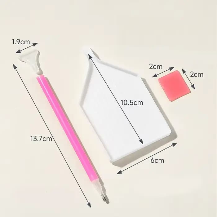 Pickers de strass pour Nail Art, stylo à points avec plateau de rangement, pâte à colle pour diamant