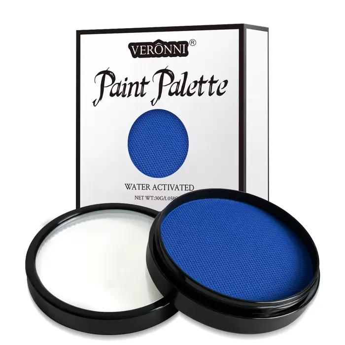 Peinture imperméable pour le corps et le visage, 6 couleurs, à base d'eau, art corporel non cubique,