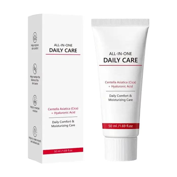 Crème pour le visage à la Centella Asiatica 50g, acide hyaluronique, hydratante, apaisante, réparati