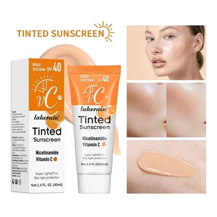 Crème solaire visage et corps SPF40+UV, crème protectrice pour la peau, couvrance légère, protection