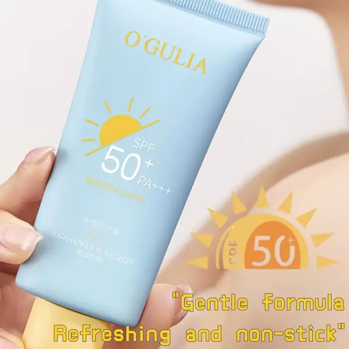 Crème solaire haute puissance 50g Texture claire, légère, humide, antiadhésive, rayons ultraviolets 