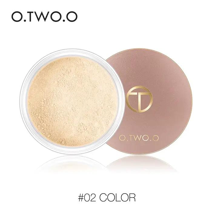 O.TWO.O poudre libre poudre pour le visage mate longue durée Pores invisibles Base maquillage réglag