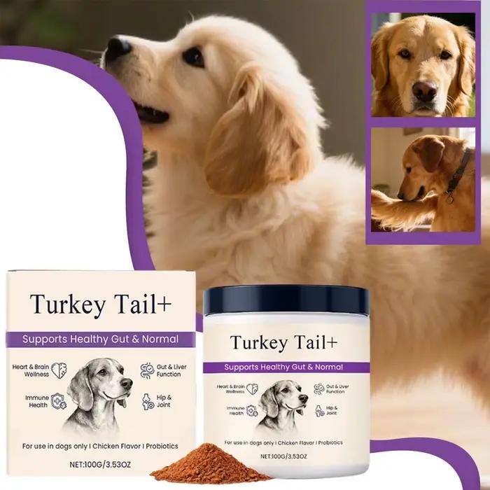 Poudre Probiotique pour Chiens Soin Intestinal Santé Digestive Soutien Immunitaire Saveur Poulet Bœu