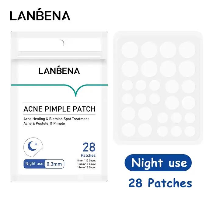 LANBENA Patchs anti-acné invisibles pour usage quotidien et nocturne, traitement des imperfections, 