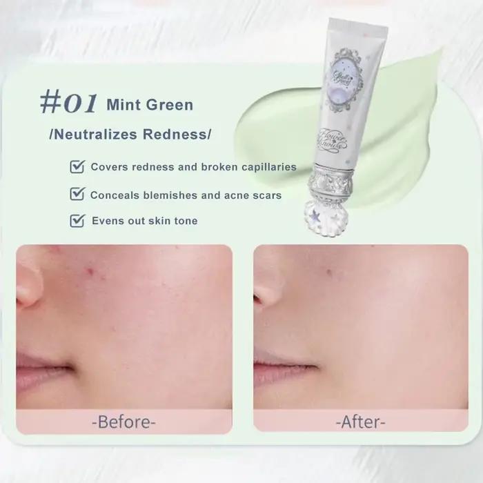 Flower Knows 2025 Shell's Jewel Radiance Primer Base de maquillage éclaircissante longue durée Hydra