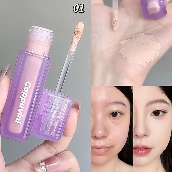 Correcteur liquide léger, cernes, imperfections des pores, correcteur crémeux minimisant, finition n