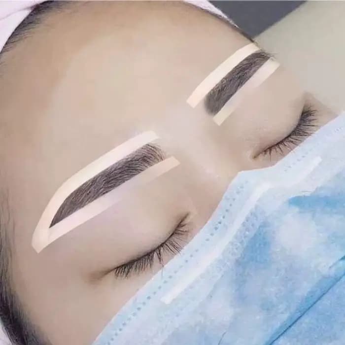 Pochoir de conception de sourcils jetable, teinte de sourcils, autocollant auxiliaire d'aérographe p
